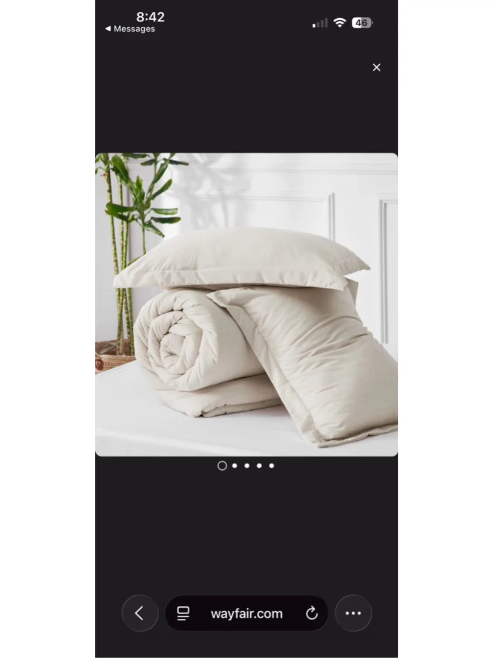 Queen bed set quilt and 2 shams